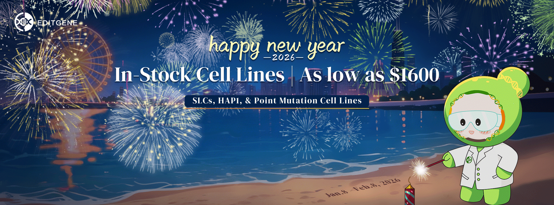 Kickstart 2026 with In-Stock CRISPR Cell Lines &mdash; Starting from $1,600