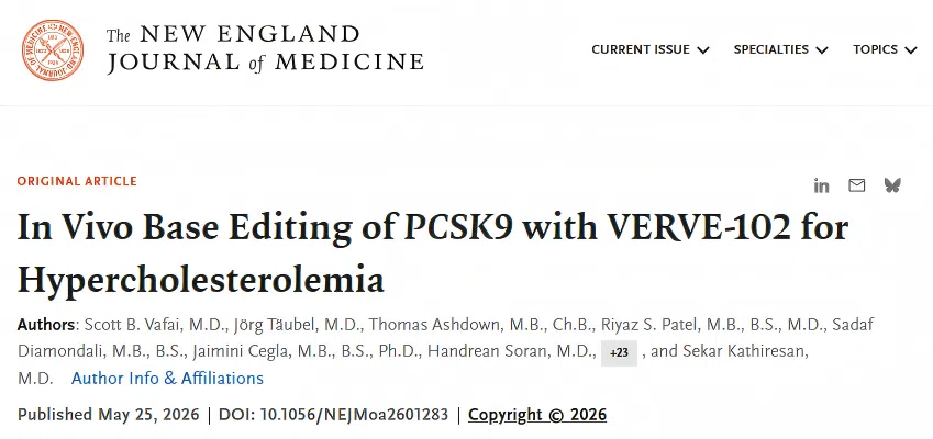 Verve Therapeutics' VERVE-102 (Published in NEJM)